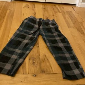 Men's small plaid pj pants